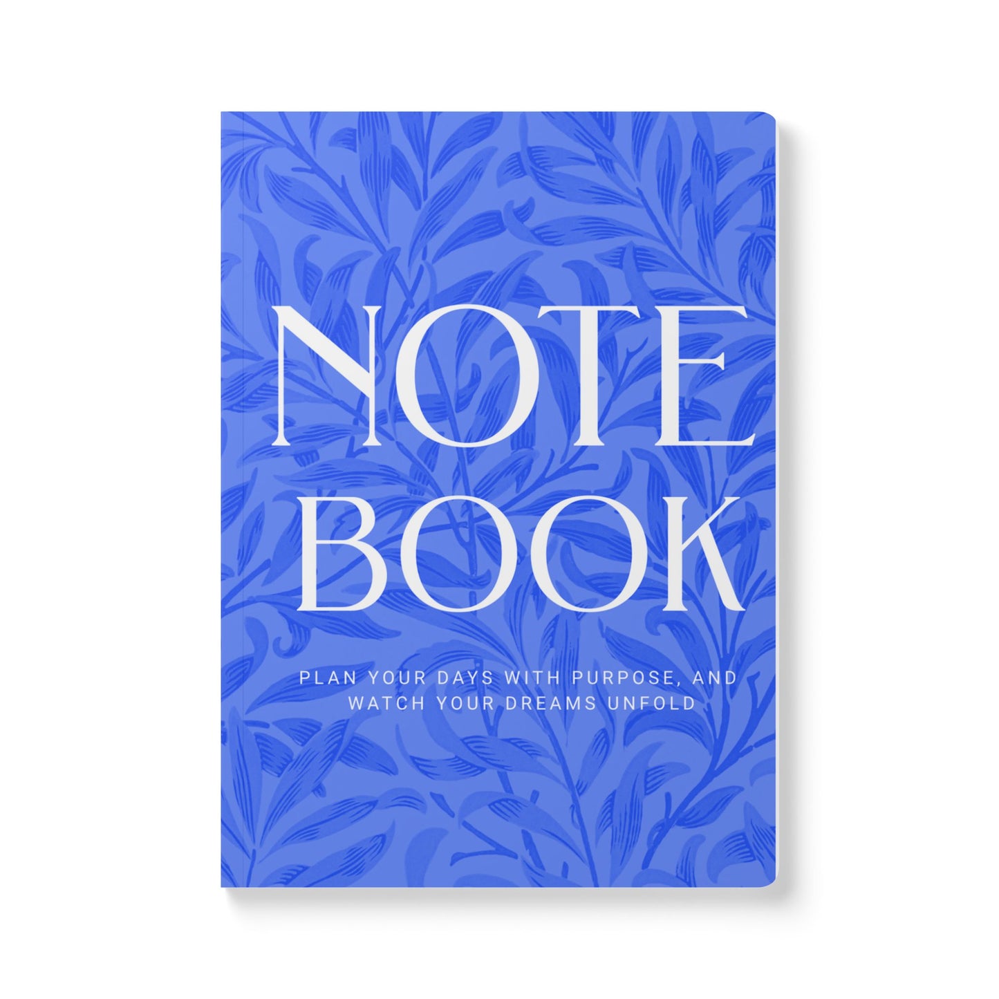 Periwinkle Leaves A5 Lined Journal Minimal Botanical Notebook | Coordinated Collection