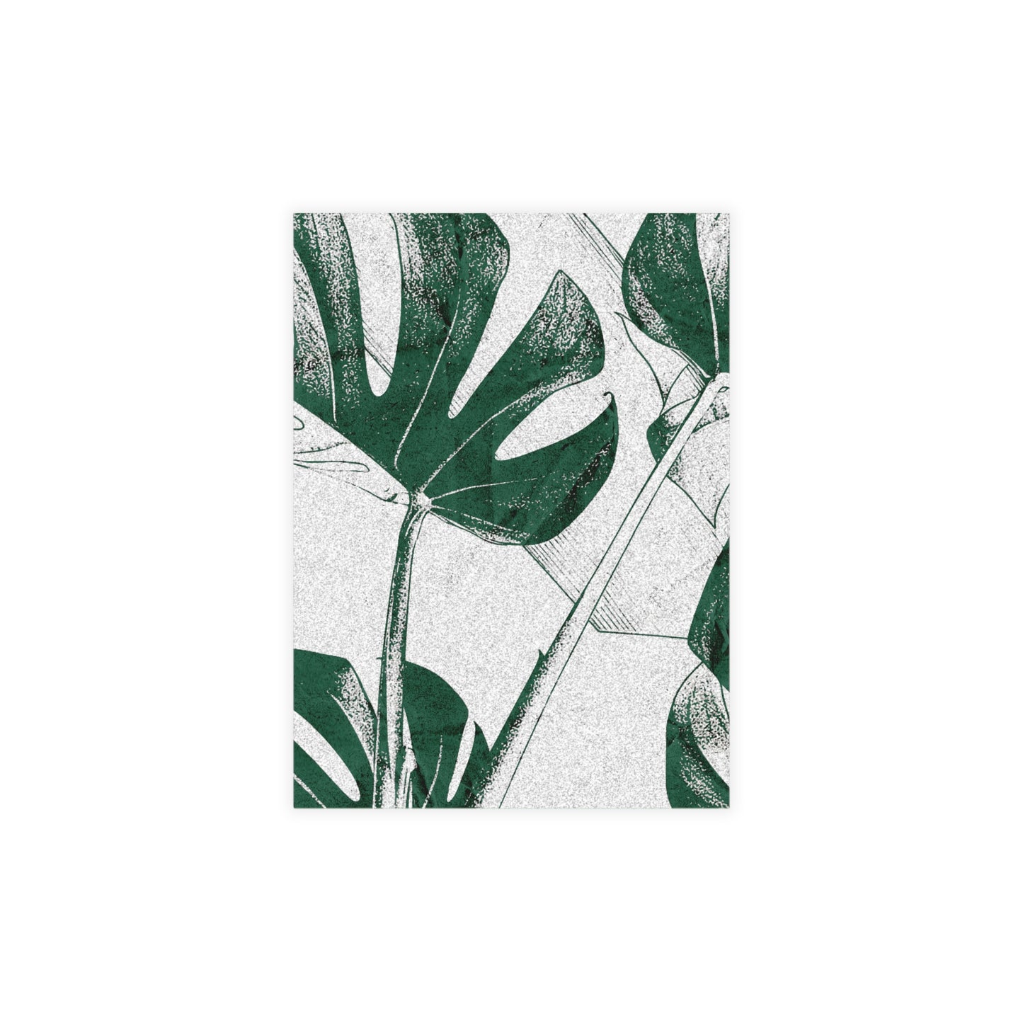 Monstera Leaf Green Postcards