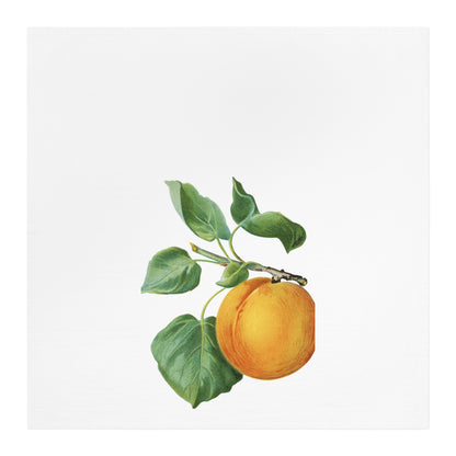 Peach Kitchen Tea Towel Cotton Dish Towel Fruit Design Decorative Towel