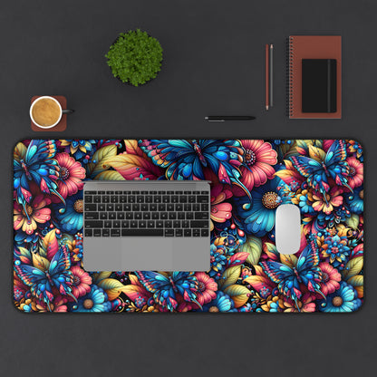 Butterfly Floral - Metamorphosis Design, Desk Pad
