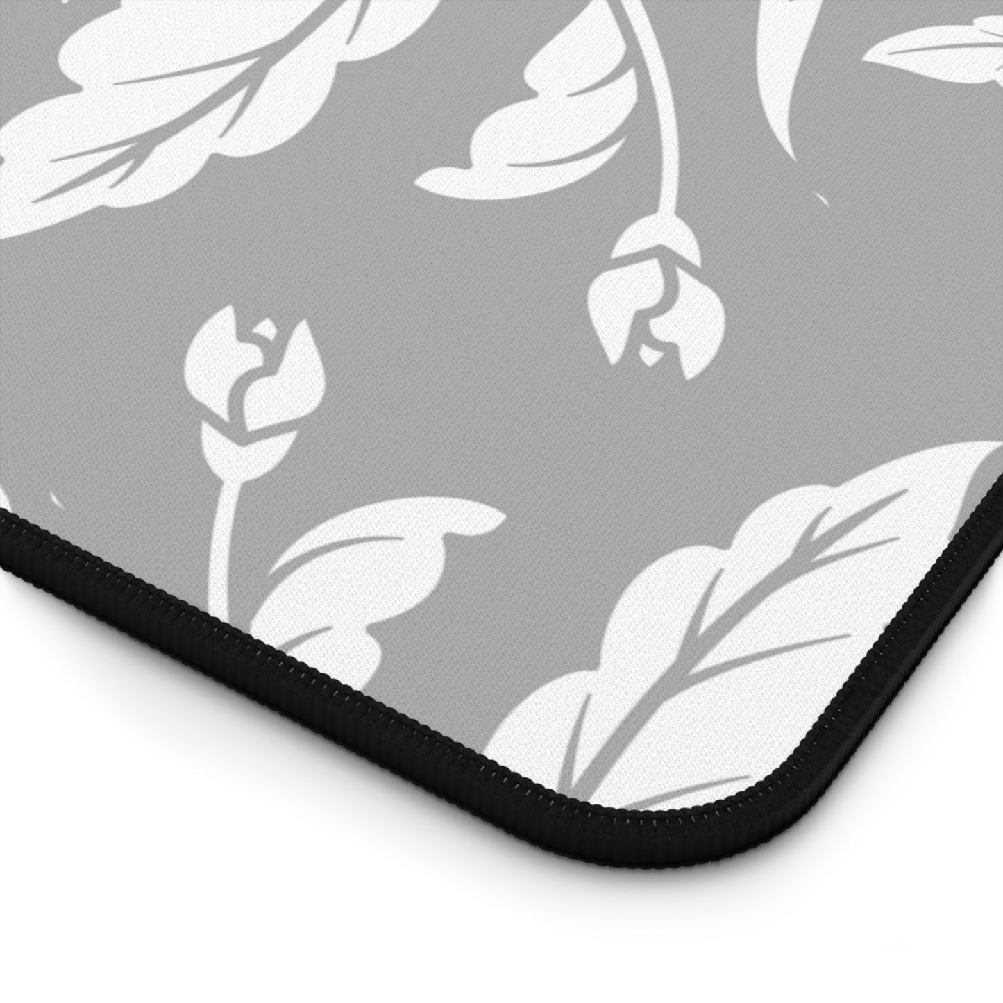 Grayscale Floral Desk Pad (12x18, 12x22 or 16x32)