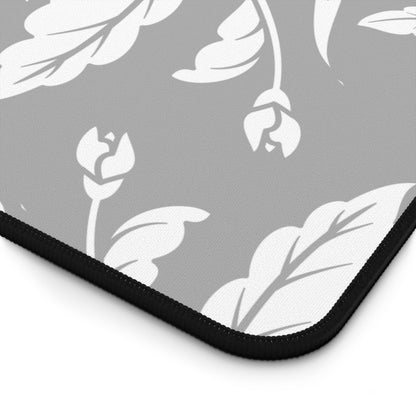 Grayscale Floral Desk Pad (12x18, 12x22 or 16x32)