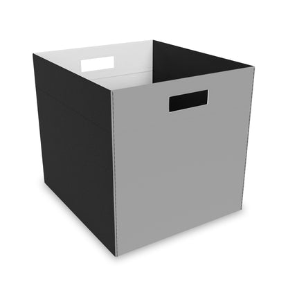 Grayscale Felt Storage Box Foldable Organizer Bin Home Storage Basket