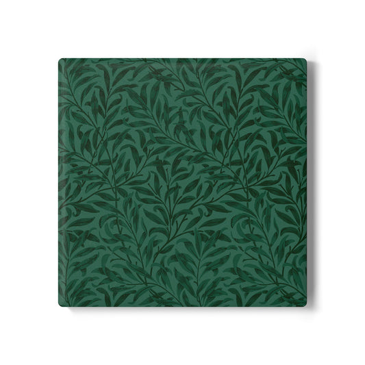 Leaf Green Leaves Coaster Square or Round Color Coordinated Collection