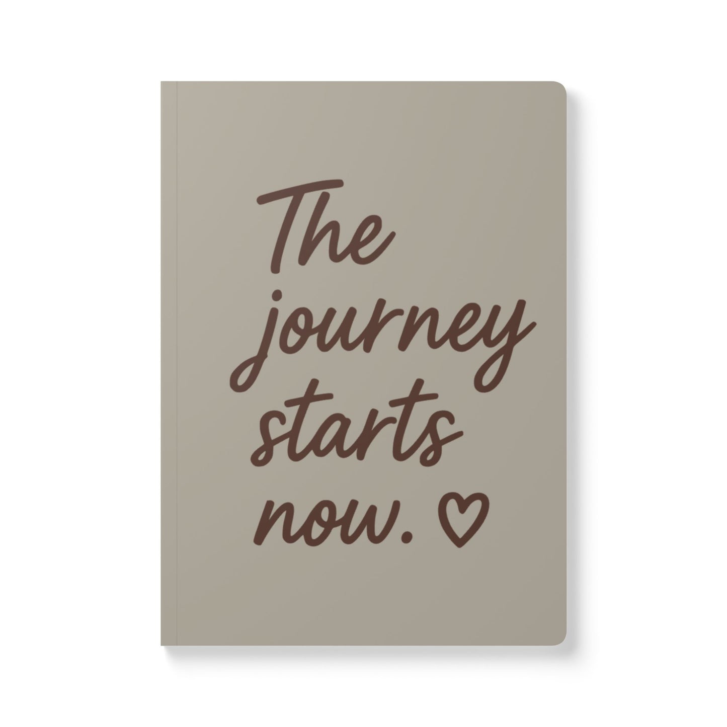 Warm Stone The Journey Starts Now A5 Lined Journal