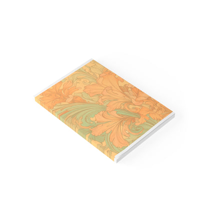 Coral Flourish Sticky Notes Floral Post It Notes (7 Sizes)