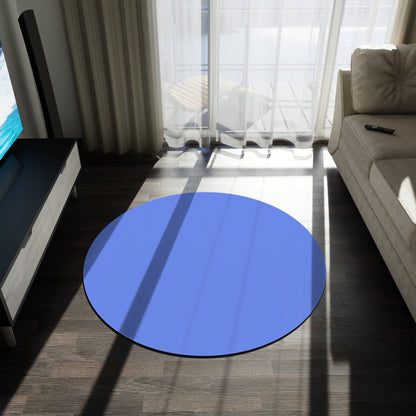 Periwinkle Round Rug 60 Inch Floor Rug Minimal Home Decor Living Room Rug