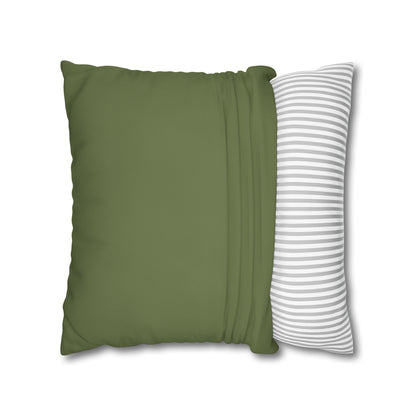 Olive Canvas Pillow Cover 20x20