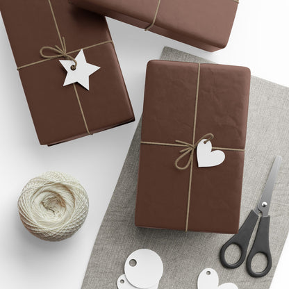Chocolate Brown Wrapping Paper Matte or Glossy Gift Wrap 3 Sizes Fine Art Paper