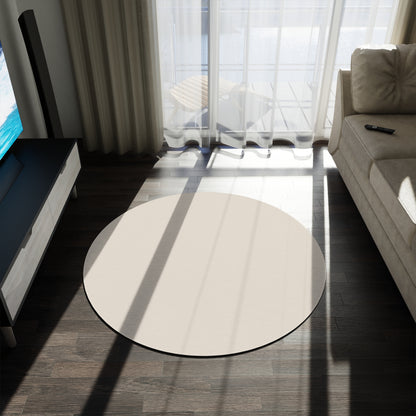 Latte Cream Coordinated Round Rug 60 Inch Floor Rug Minimal Home Decor Living Room Rug