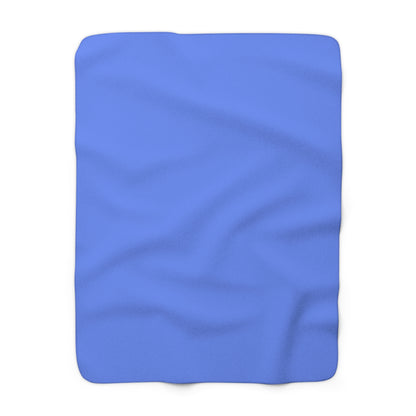 Periwinkle Sherpa Fleece Blanket Cozy Plush Throw 3 Sizes Soft Warm Blanket