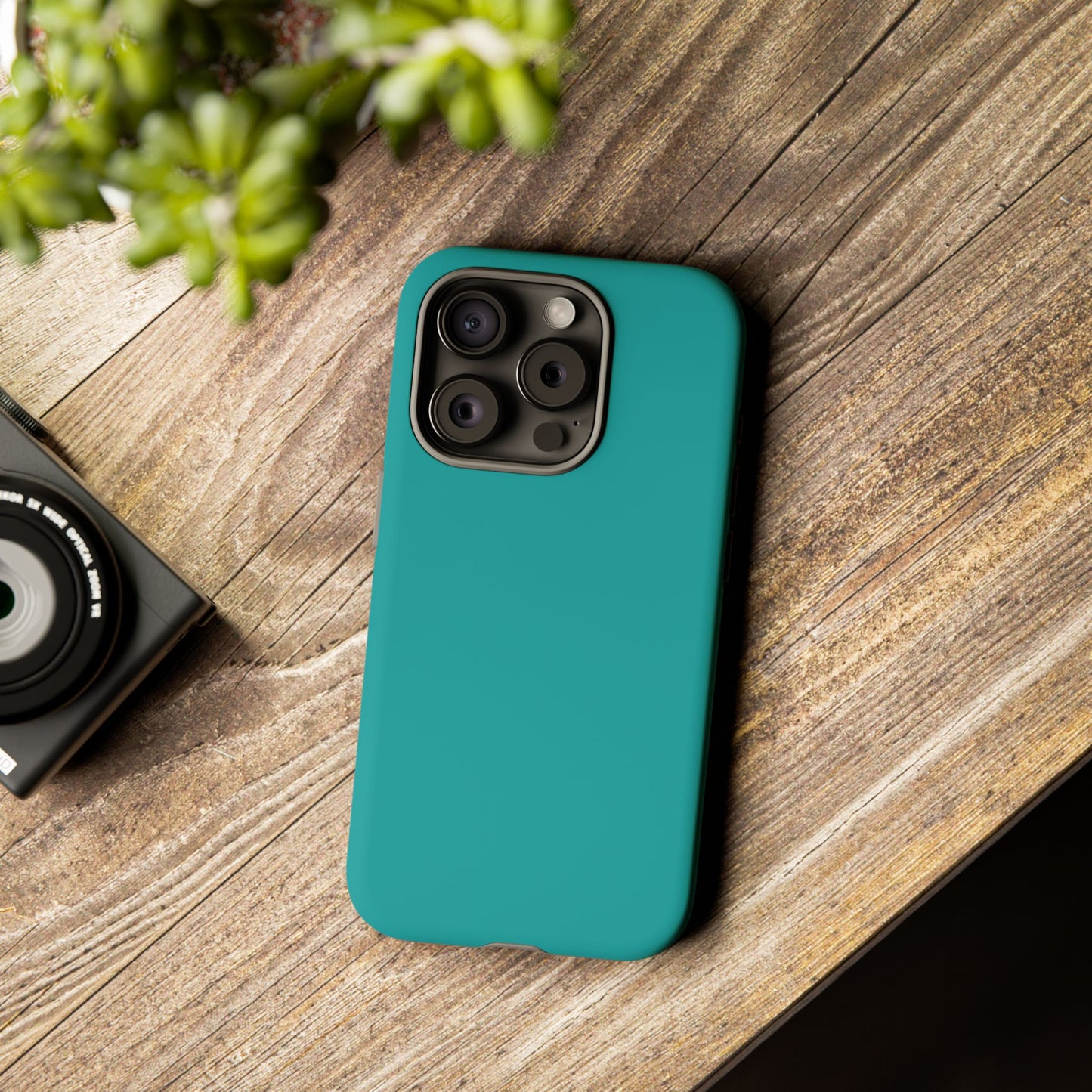 Deep Aqua Tough Cell Phone Case Matte or Glossy Protective Case iPhone Samsung