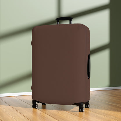 Chocolate Brown Luggage Cover Travel Suitcase Cover Protective Stretch Cover