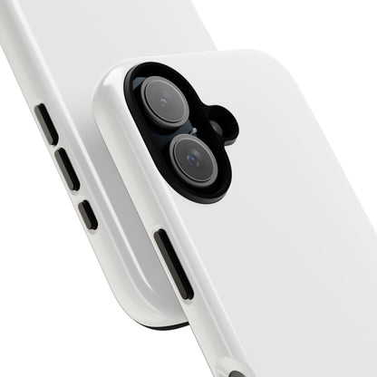 White Tough Cell Phone Case Matte or Glossy Protective Case iPhone Samsung