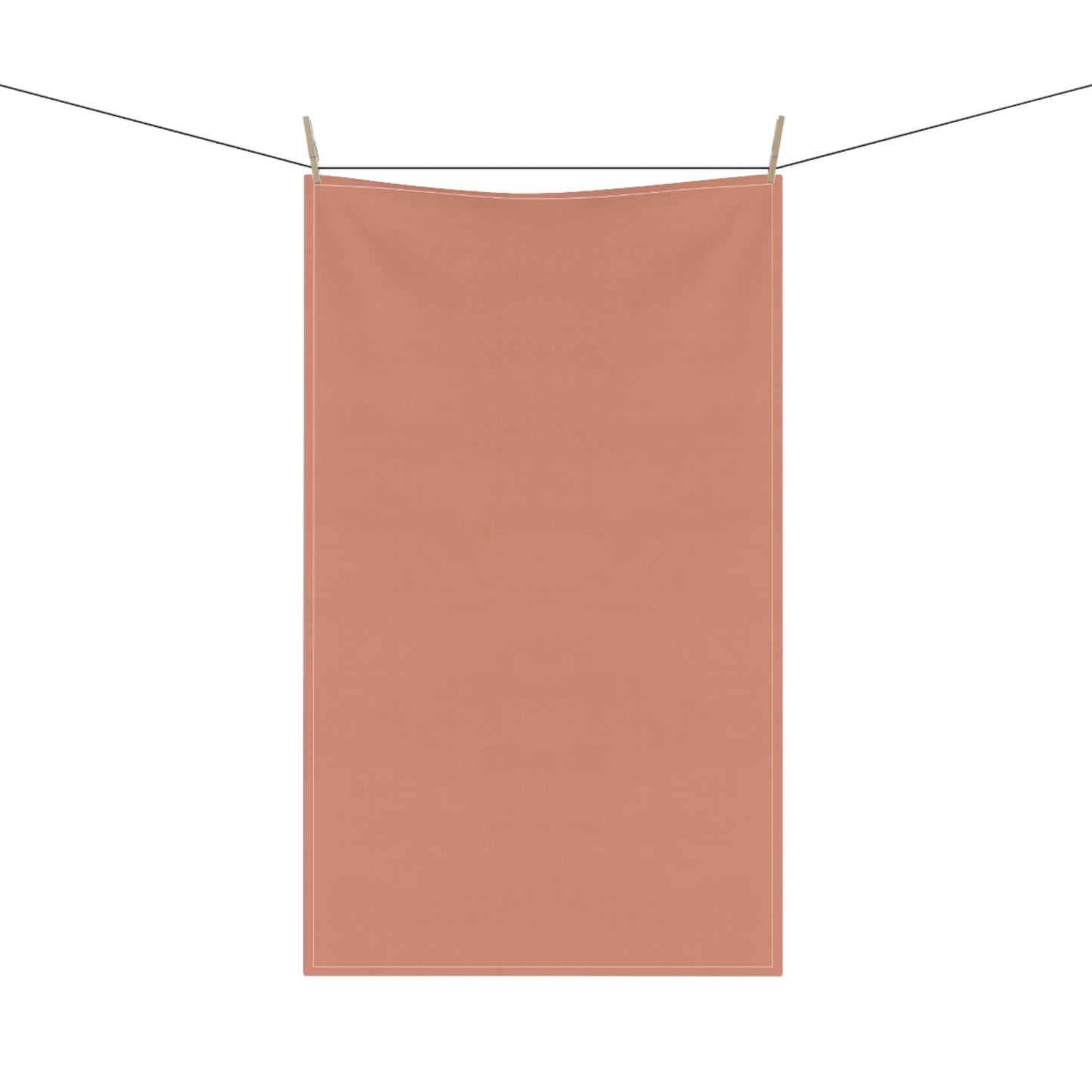 Terracotta Cotton Twill Tea Towel 18 x 30
