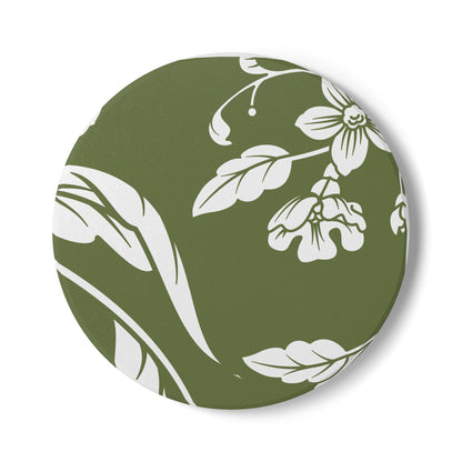 Olive Floral Ceramic Coaster Coordinated Collection