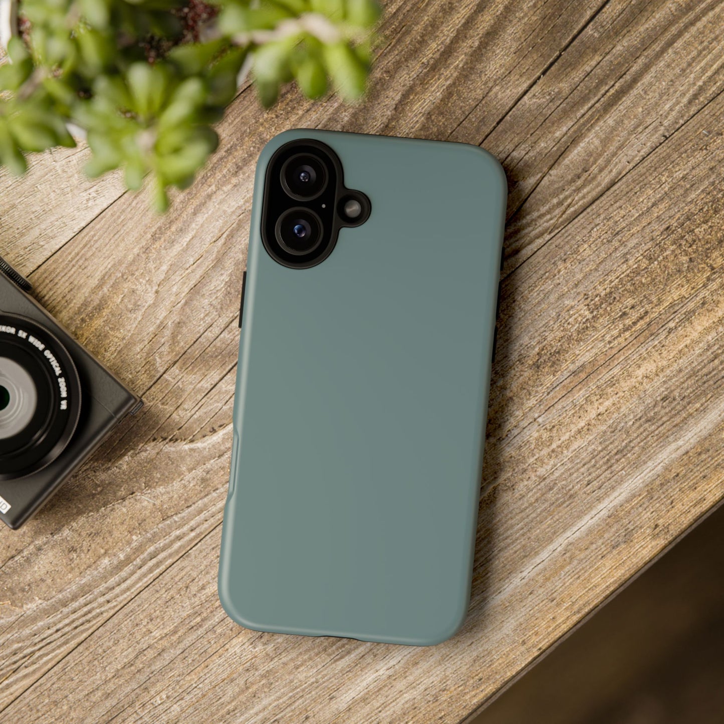 Dusty Blue Tough Cell Phone Case, Matte or Glossy Iphone and Samsung