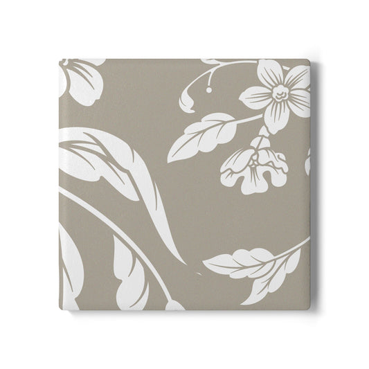 Warm Stone Floral Ceramic Coaster Coordinated Collection