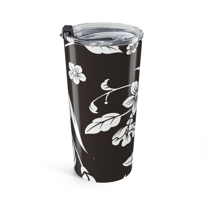 Muted Charcoal Floral 20oz Stainless Steel Tumbler | Coordinated Collection