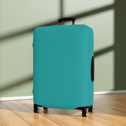 Deep Aqua Luggage Cover Travel Suitcase Cover Protective Stretch Cover