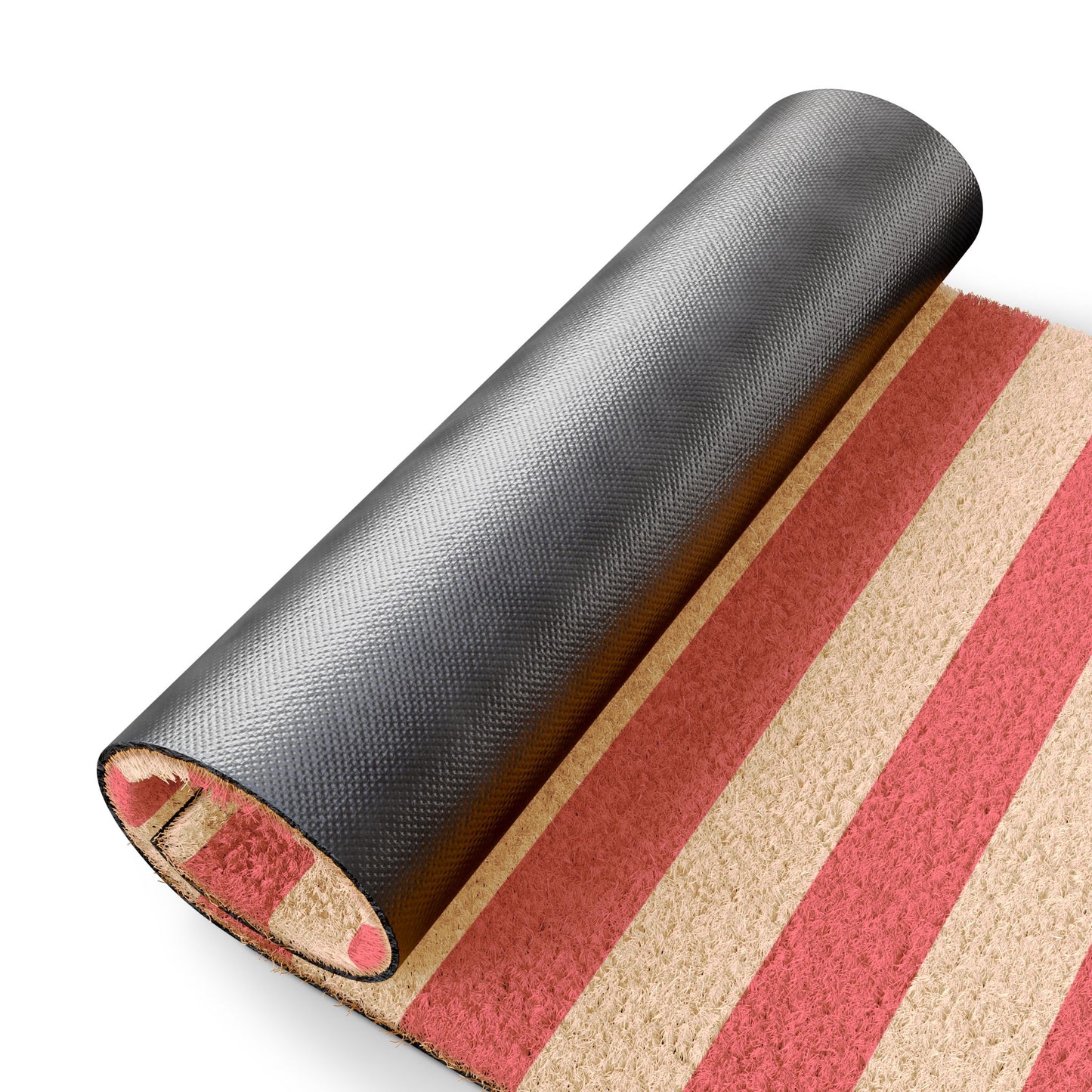 Pink Stripe Door Mat 24 x 16