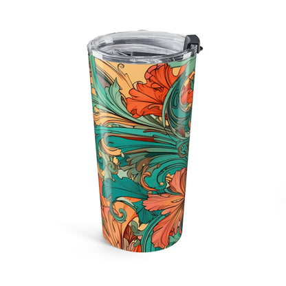 Coral Flourish 20oz Tumbler Insulated Travel Mug