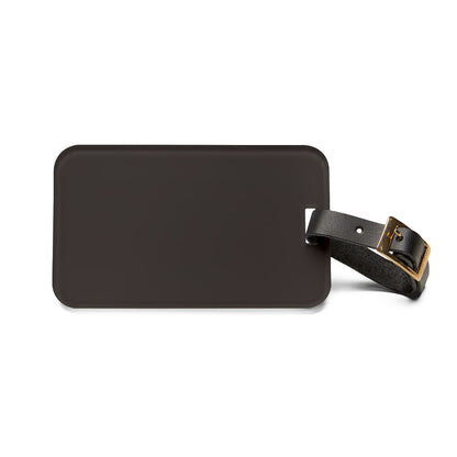 Muted Charcoal Luggage Tag Acrylic Travel Tag