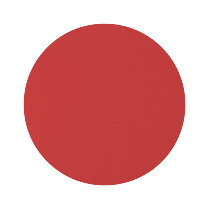 True Red Coordinated Round Rug 60 Inch Floor Rug Minimal Home Decor Living Room Rug