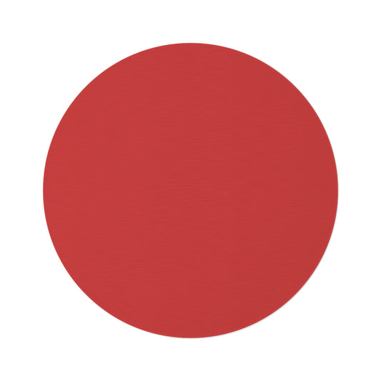 True Red Coordinated Round Rug 60 Inch Floor Rug Minimal Home Decor Living Room Rug