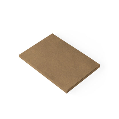 Saddle Tan Floral Weave Sticky Notes Botanical Floral Post It Notes (7 Sizes)
