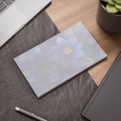 Blue Floral Heaven Sticky Notes Blue Floral Post It Notes (7 Sizes)