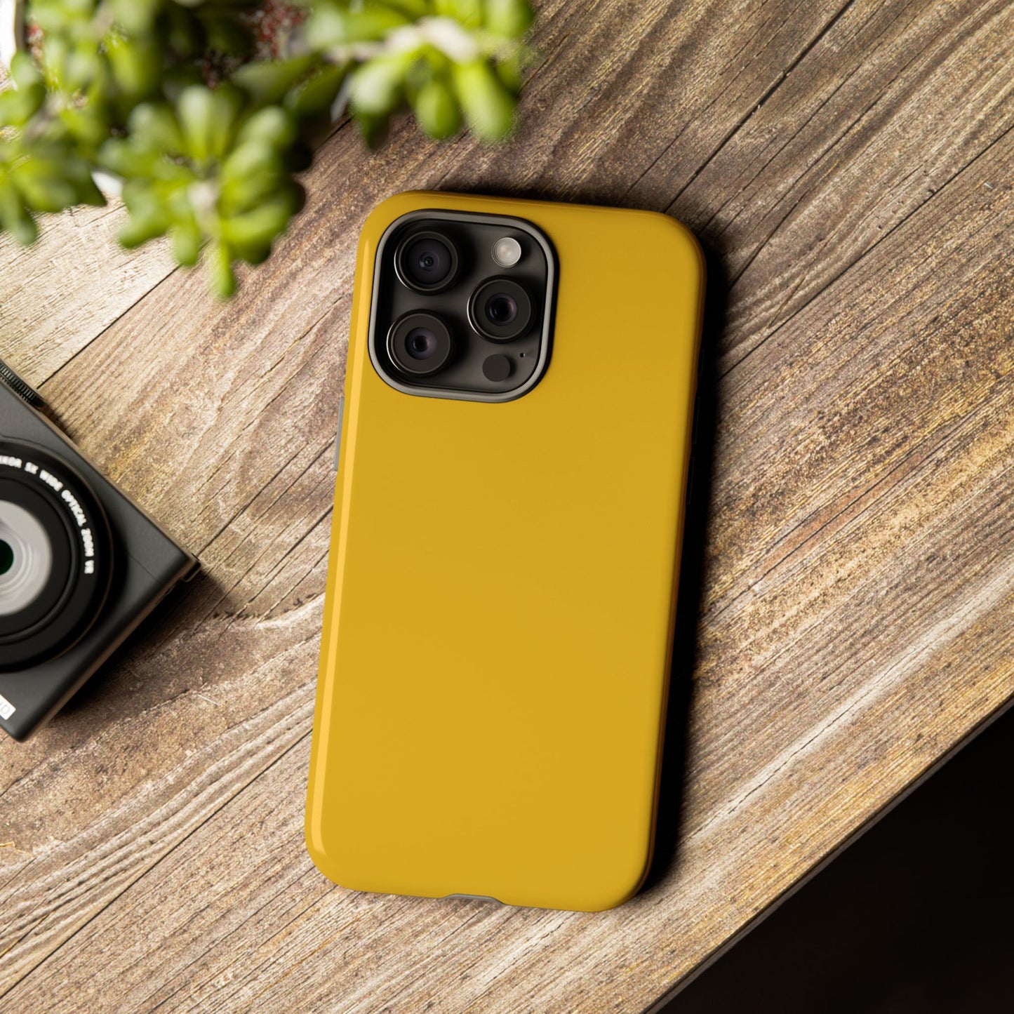 Honey Yellow Tough Cell Phone Case Matte or Glossy Protective Case iPhone Samsung