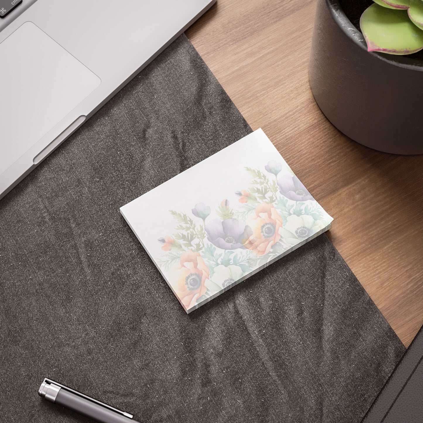 Decorated Floral Sticky Notes Botanical Floral Post It Notes (7 Sizes)