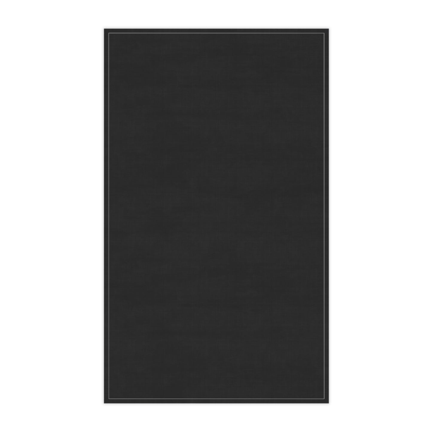 Black Cotton Twill Tea Towel 18 x 30