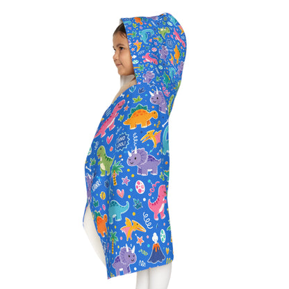Blue Dino Baby/Kid Hooded Towel Dinosaur Bath Towel