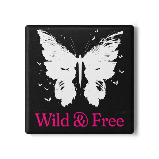 Wild & Free Butterfly Drink Coaster