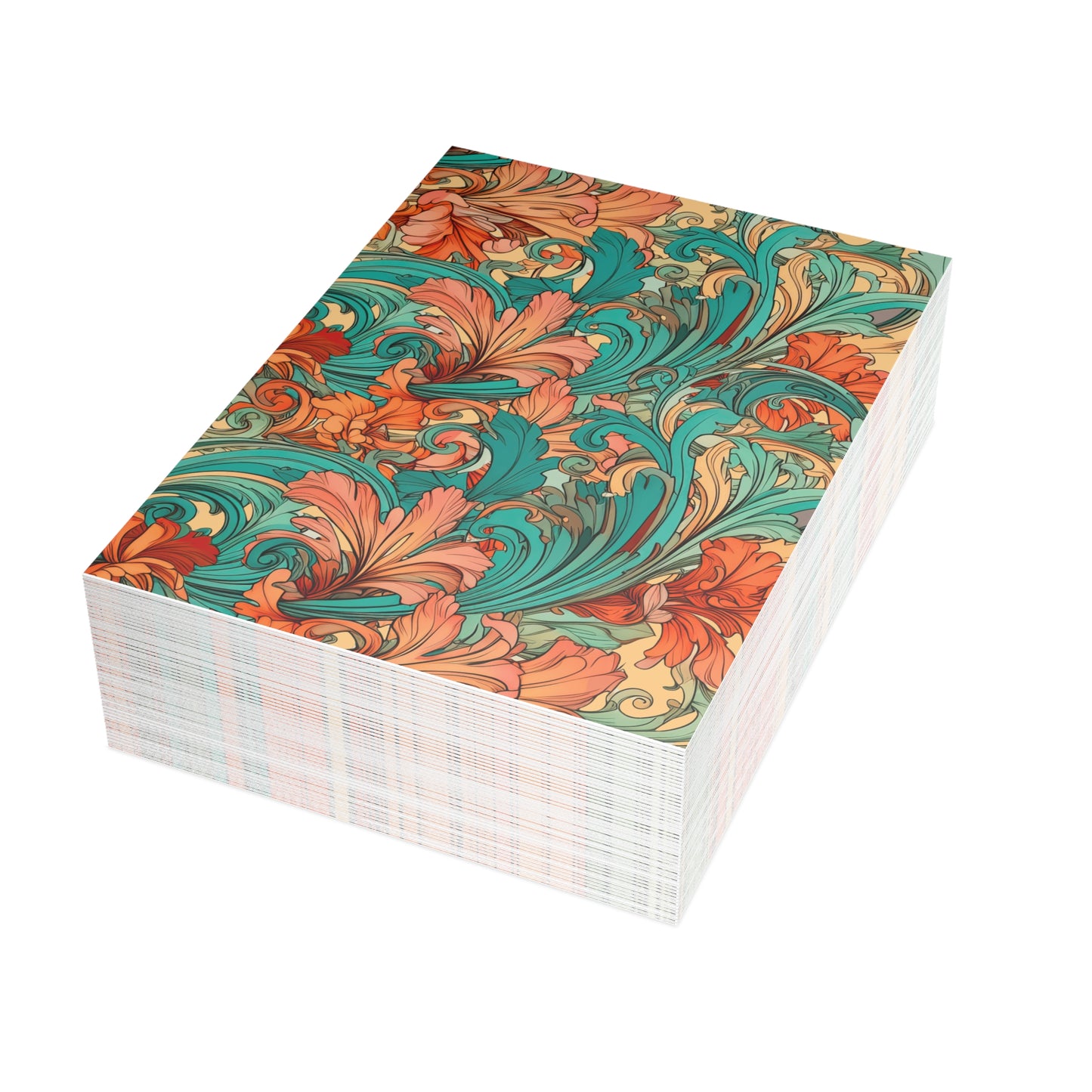 Coral Flourish Postcards Botanical Floral Postcard Set