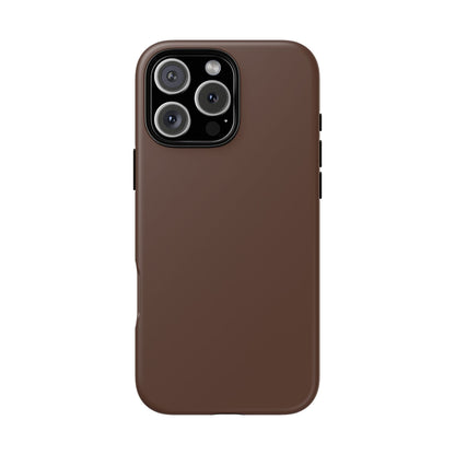 Chocolate Brown Tough Cell Phone Case Matte or Glossy Protective Case iPhone Samsung