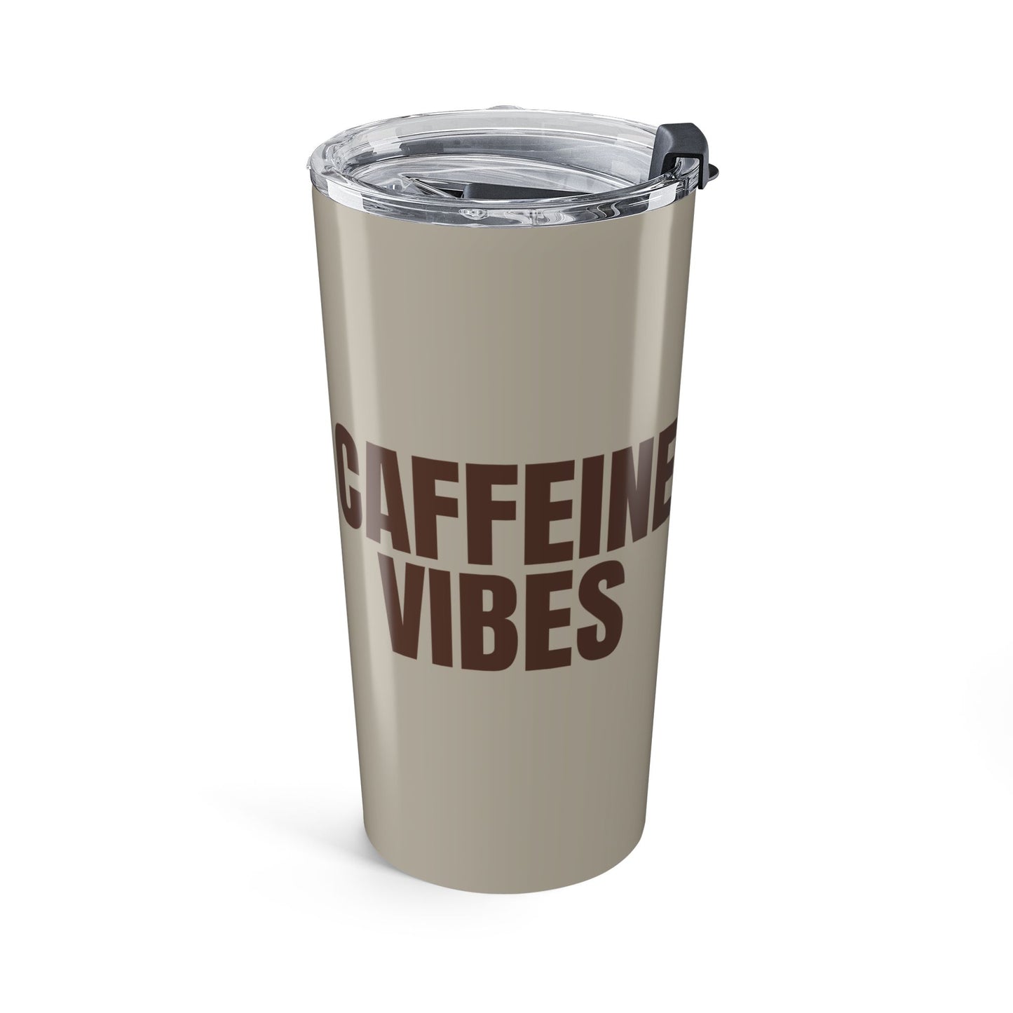 Warm Stone Caffeine Vibes 20oz Stainless Steel Tumbler | Color Coordinated Collection