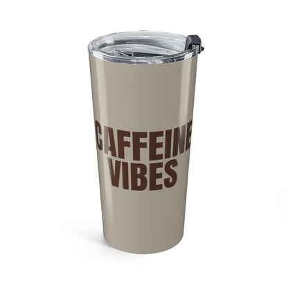 Warm Stone Caffeine Vibes 20oz Stainless Steel Tumbler | Color Coordinated Collection