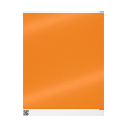 Tangerine Wrapping Paper Matte or Glossy Gift Wrap 3 Sizes Fine Art Paper