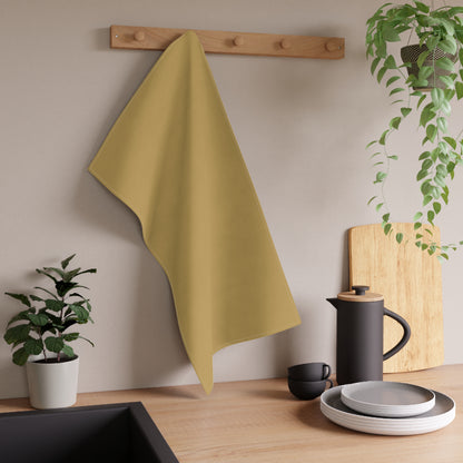 Muted Gold Cotton Twill Tea Towel 18 x 30