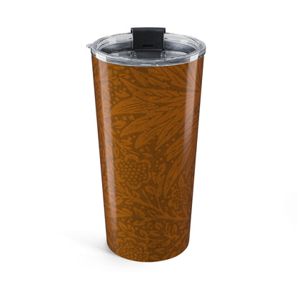 Saddle Tan Botanical Bloom  20oz Tumbler Insulated Travel Mug