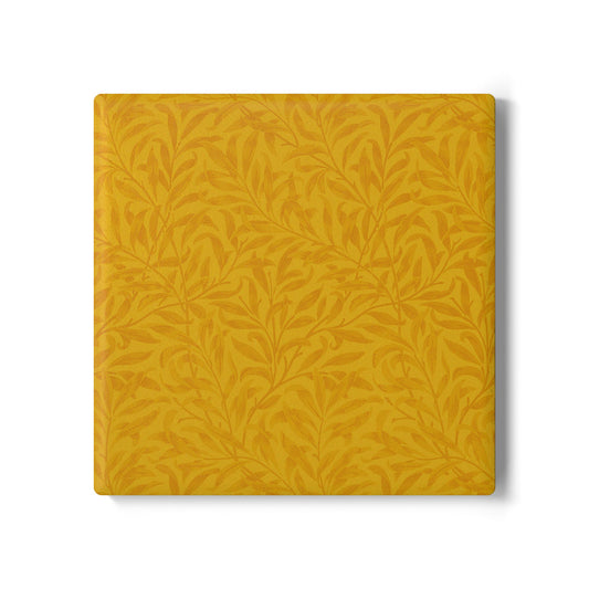 Honey Yellow Leaves Coaster Square or Round Color Coordinated Collection