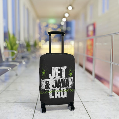 Jet Lag and Java Luggage Cover Travel Suitcase Cover