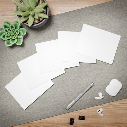 White Blank Folding Note Cards Pack of 5 w/ Envelopes | Coordinated Collection
