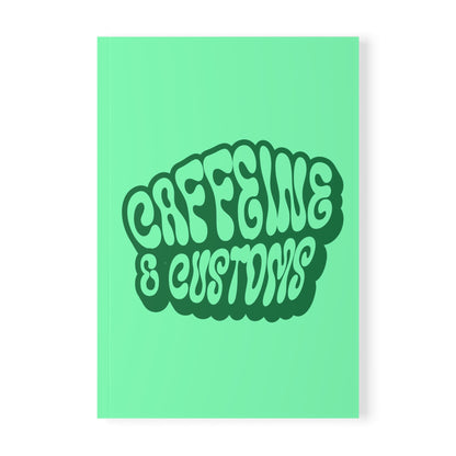 Caffeine and Customs Travel Journal A5 Softcover (EU & Europe only)