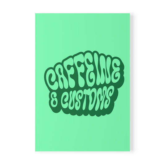 Caffeine and Customs Travel Journal A5 Softcover (EU & Europe only)