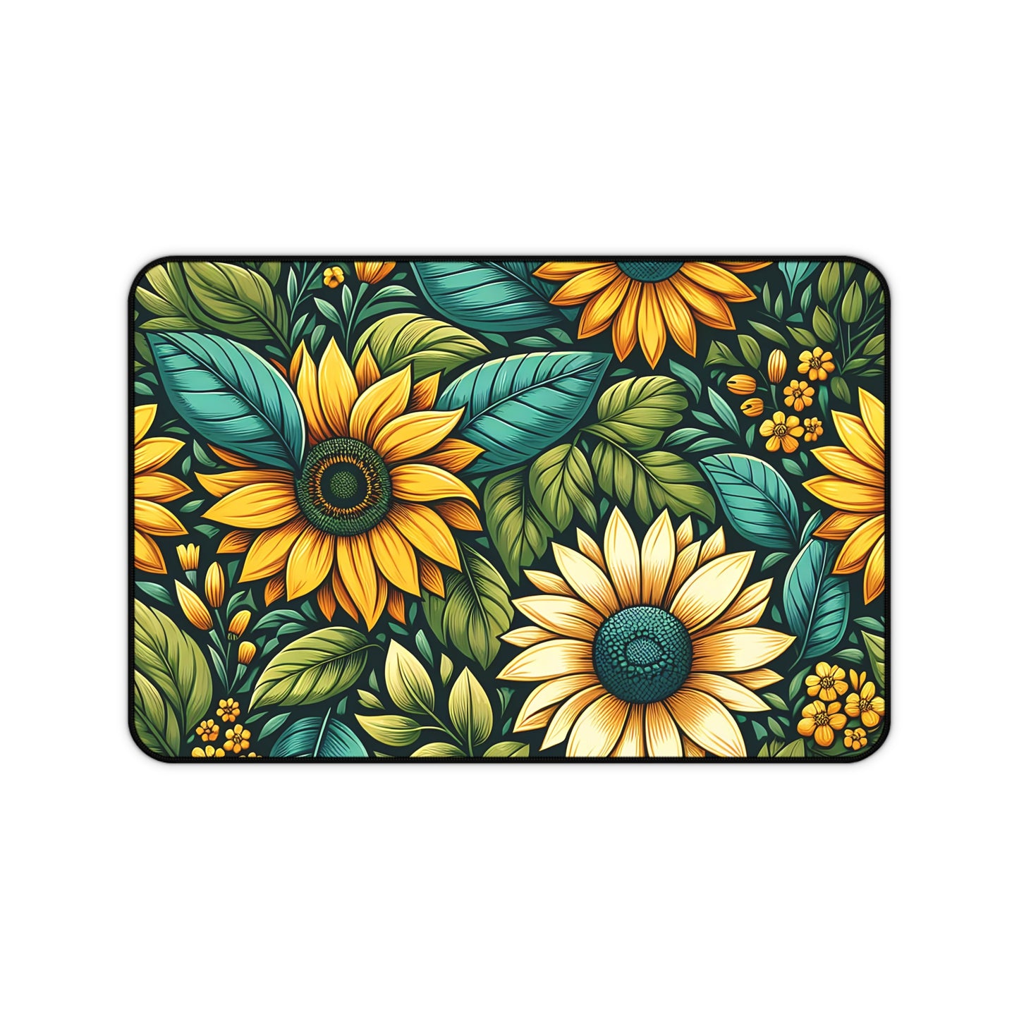 Sunflower Grove Desk Pad