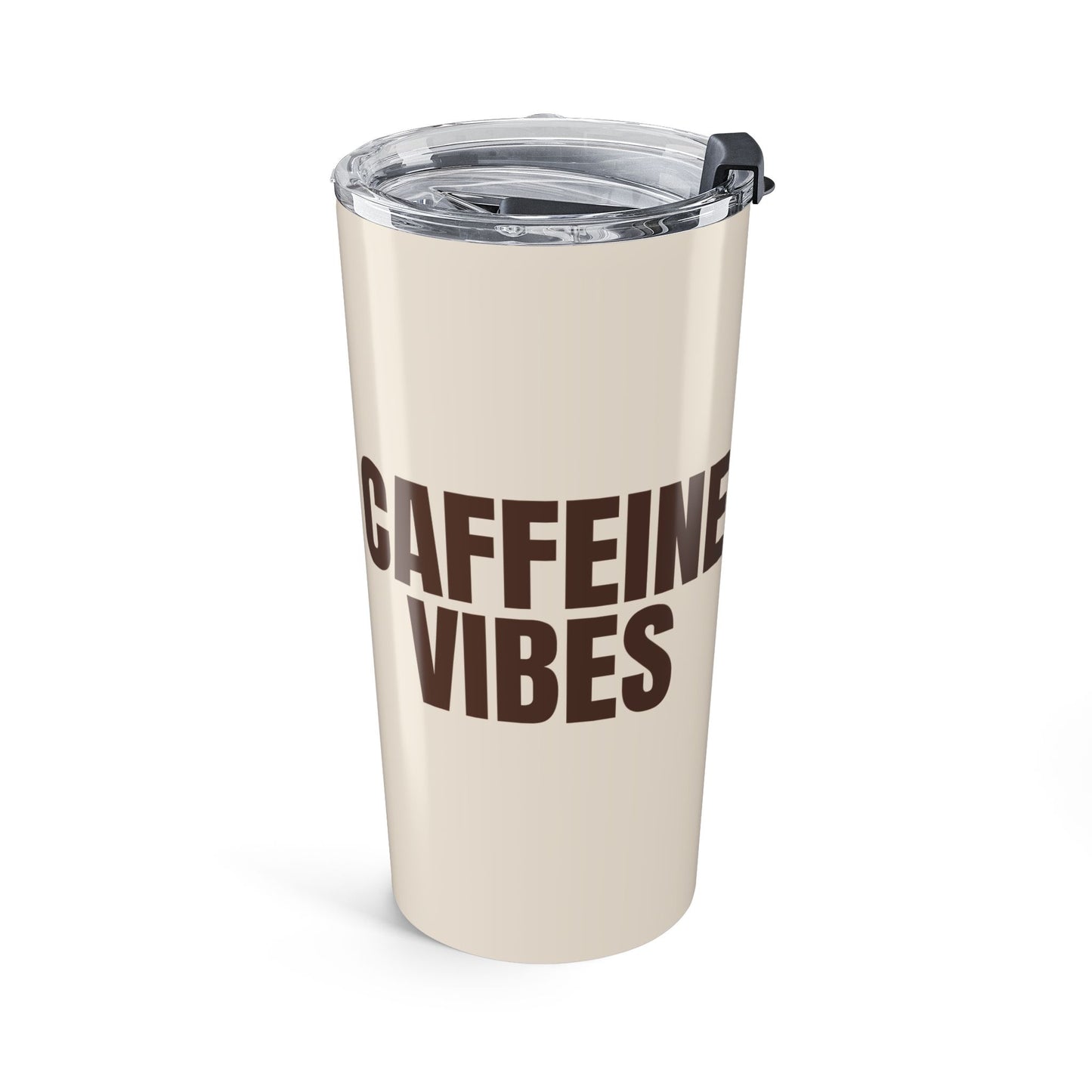 Latte Cream Caffeine Vibes 20oz Stainless Steel Tumbler | Color Coordinated Collection